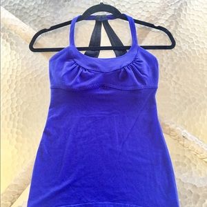 !! SOLD!! Lululemon Scoop Neck Blue Active Top